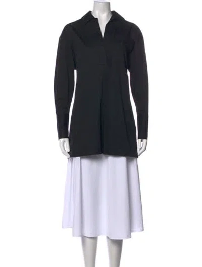 Pre-owned Co Long Sleeve Tunic In Black