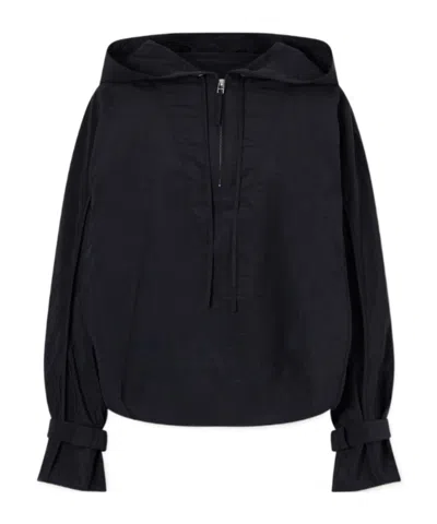 Co Embellished Recycled-shell Half-zip Jacket In Blue