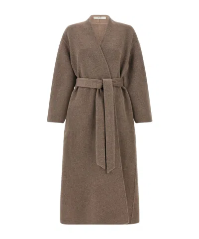 CO CO BELTED ROBE-STYLE COAT