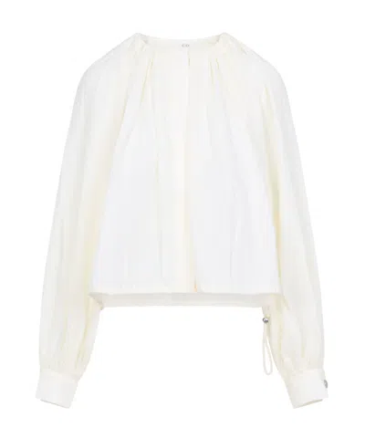CO CO GATHERED CROPPED TOP