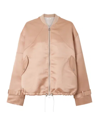 Co Long-sleeved Zip-up Jacket In Sand