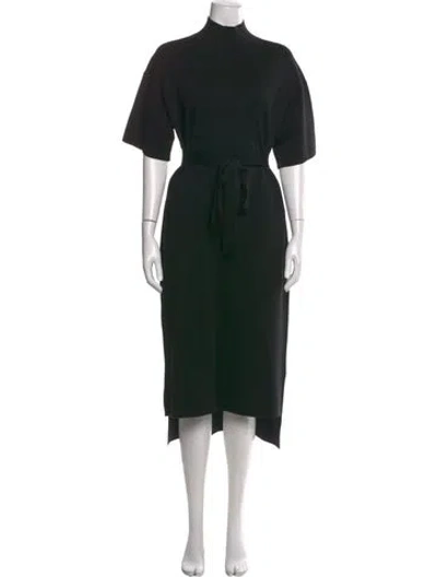 Pre-owned Co Merino Wool Long Dress In Black