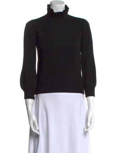 Pre-owned Co Merino Wool Turtleneck Sweater In Black