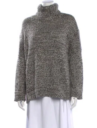 Pre-owned Co Merino Wool Turtleneck Sweater In Brown