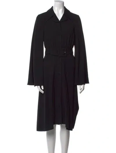 Pre-owned Co Midi Length Dress In Black