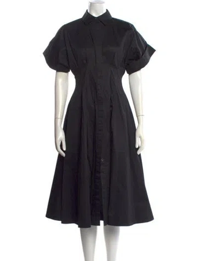 Pre-owned Co Midi Length Dress In Black