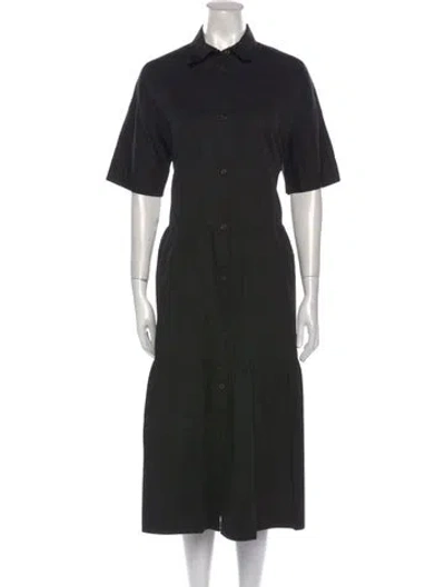 Pre-owned Co Midi Length Dress In Black