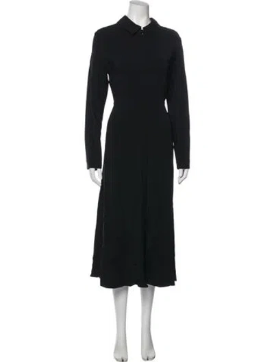 Pre-owned Co Midi Length Dress In Black