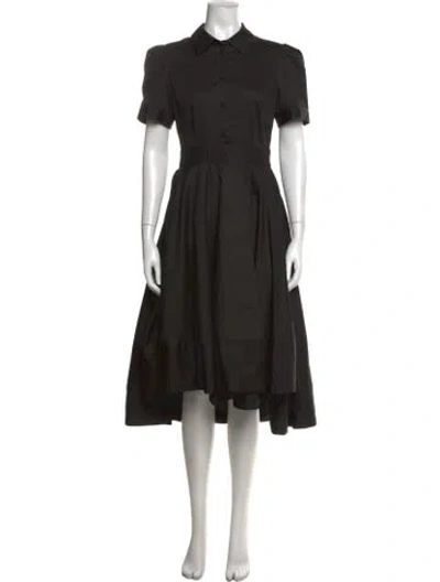 Pre-owned Co Midi Length Dress In Black