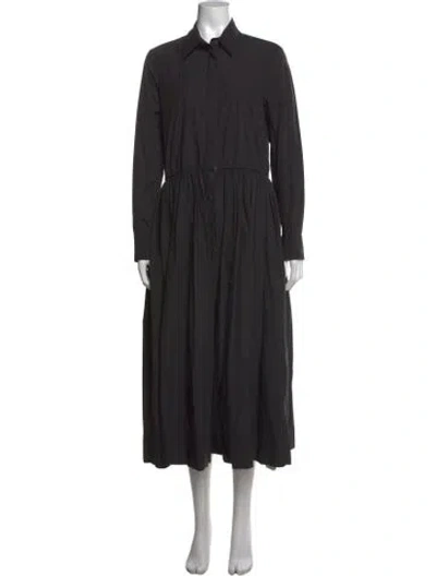 Pre-owned Co Midi Length Dress In Black