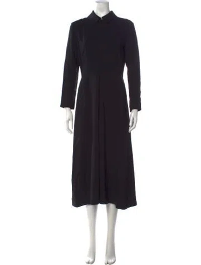 Pre-owned Co Midi Length Dress In Black