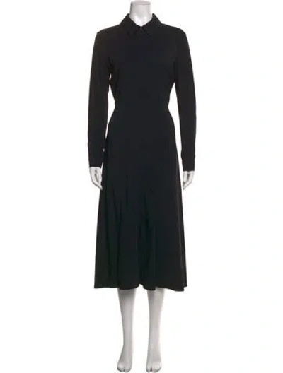 Pre-owned Co Midi Length Dress In Black