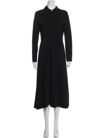 Pre-owned Co Midi Length Dress In Blue