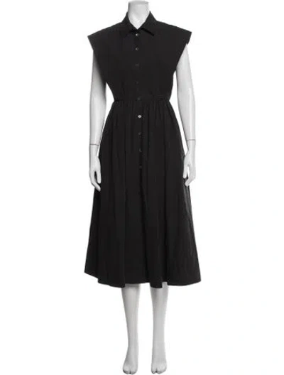 Pre-owned Co Midi Length Dress In Blue