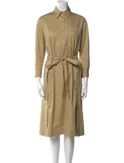 Pre-owned Co Midi Length Dress In Neutral