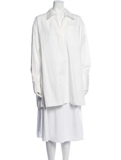 Pre-owned Co Midi Length Dress In Neutrals