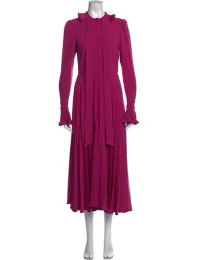 Pre-owned Co Midi Length Dress In Pink