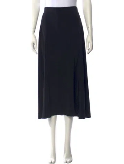 Pre-owned Co Midi Length Skirt In Black