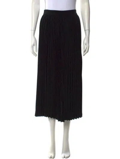 Pre-owned Co Midi Length Skirt In Black