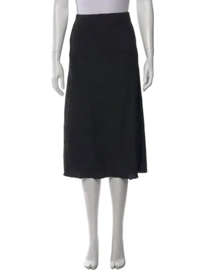 Pre-owned Co Midi Length Skirt In Black