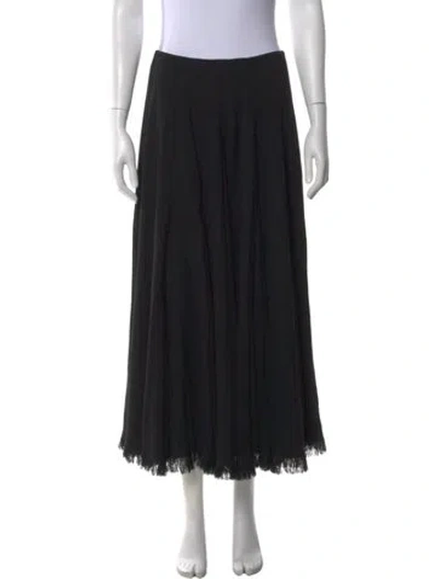Pre-owned Co Midi Length Skirt In Black