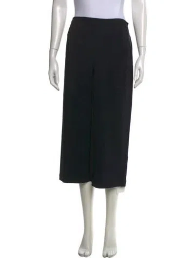 Pre-owned Co Midi Length Skirt In Black