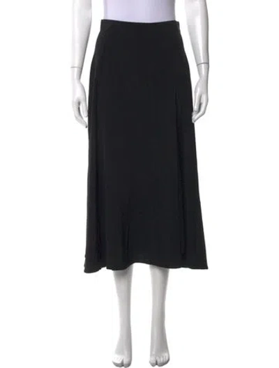 Pre-owned Co Midi Length Skirt In Black