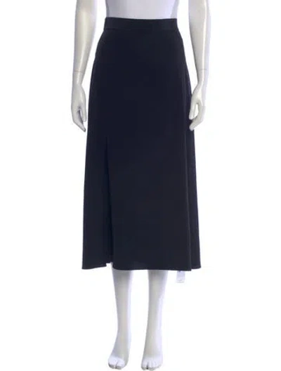 Pre-owned Co Midi Length Skirt In Blue