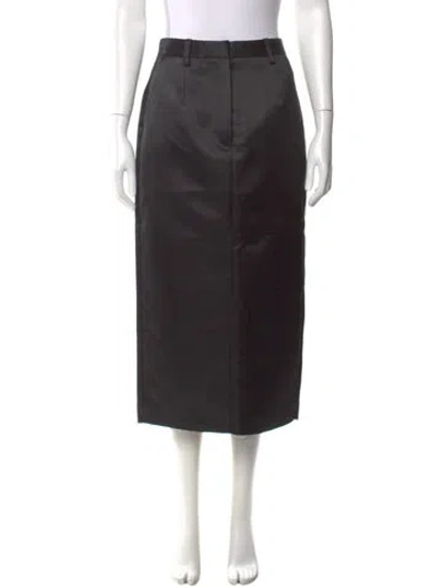 Pre-owned Co Midi Length Skirt In Brown