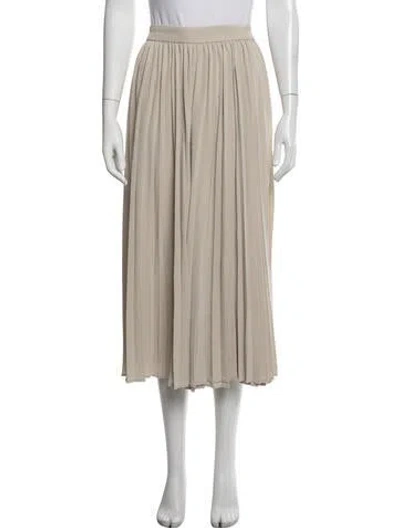 Pre-owned Co Midi Length Skirt In Grey