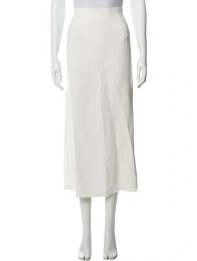 Pre-owned Co Midi Length Skirt In Neutral
