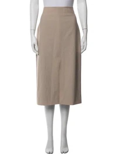 Pre-owned Co Midi Length Skirt In Neutrals