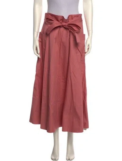 Pre-owned Co Midi Length Skirt In Pink