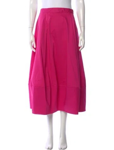 Pre-owned Co Midi Length Skirt In Pink