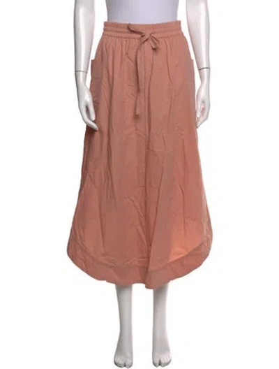 Pre-owned Co Midi Length Skirt In Pink