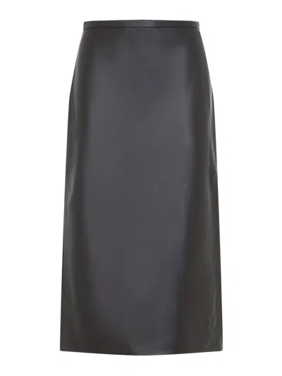 Co Midi Pencil Skirt In Brown