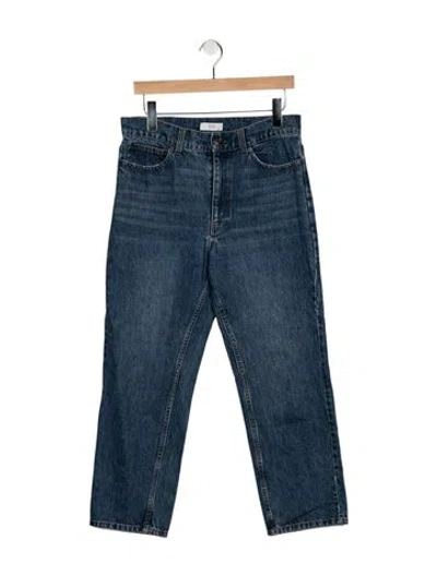 Pre-owned Co Mid-rise Straight Leg Jeans In Blue