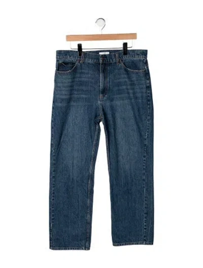 Pre-owned Co Mid-rise Straight Leg Jeans In Blue