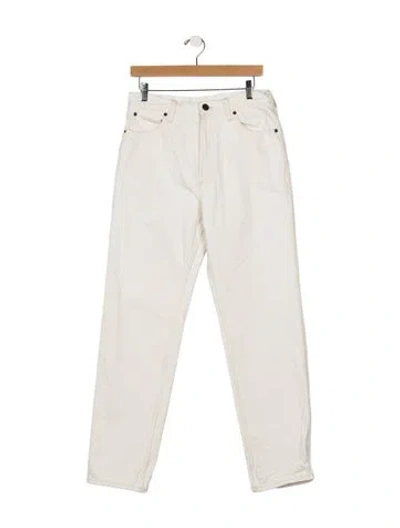 Pre-owned Co Mid-rise Straight Leg Jeans In Neutrals