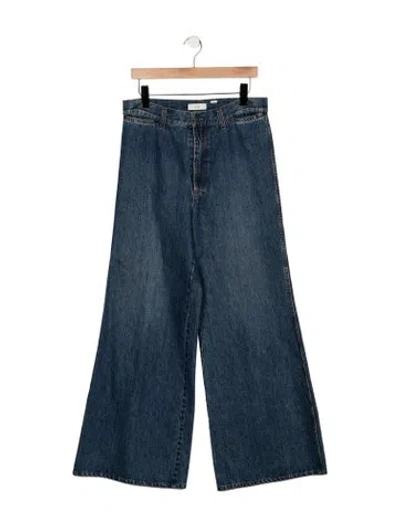 Pre-owned Co Mid-rise Wide Leg Jeans In Blue