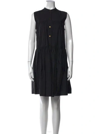 Pre-owned Co Mini Dress In Black