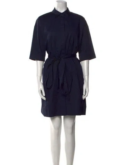 Pre-owned Co Mini Dress In Blue