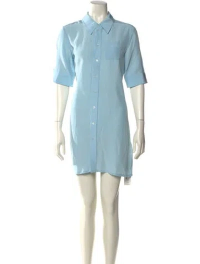 Pre-owned Co Mini Dress In Blue