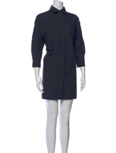 Pre-owned Co Mini Dress In Blue