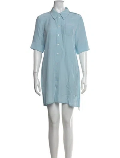 Pre-owned Co Mini Dress In Blue