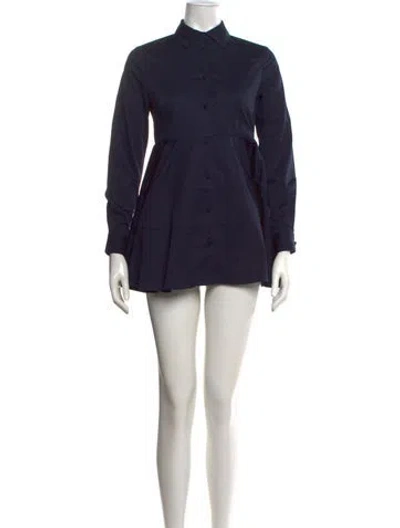 Pre-owned Co Mini Dress In Blue
