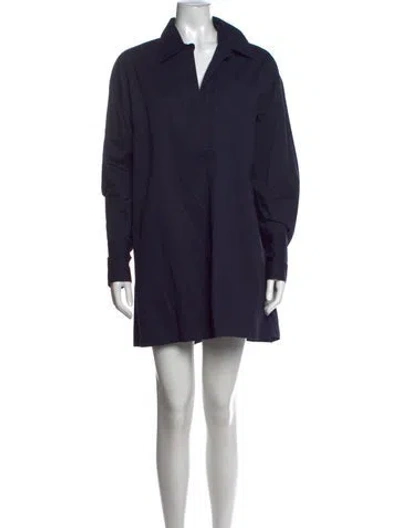 Pre-owned Co Mini Dress In Blue