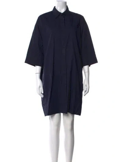 Pre-owned Co Mini Dress In Blue