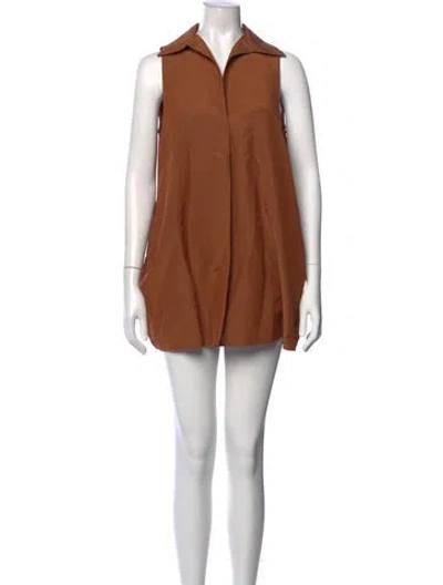 Pre-owned Co Mini Dress In Brown