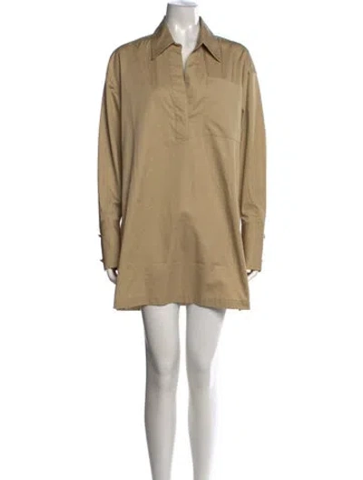 Pre-owned Co Mini Dress In Brown